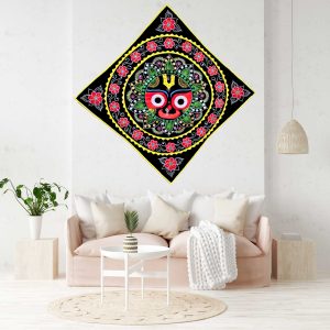 Sri Jagannath Floral Patterened Multicolour Chandua