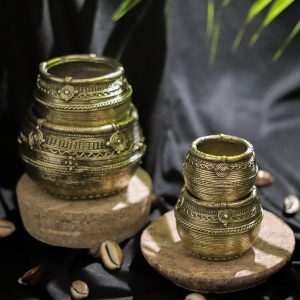 Handcrafted Dhokra Mana (Set of 4)