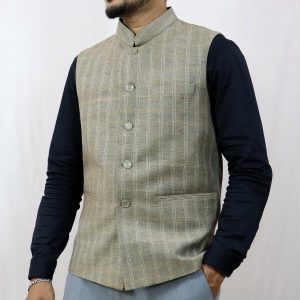 Premium Tussar Silk Nehru Jacket