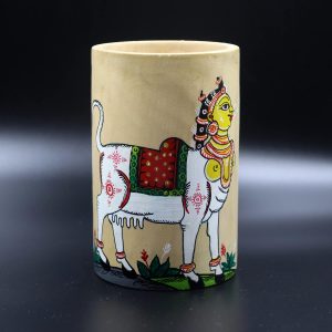 Wooden Pattachitra Pen / Pencil Stand