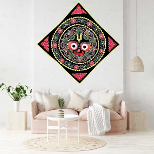 Sri Jagannath Floral Patterened Multicolour Chandua