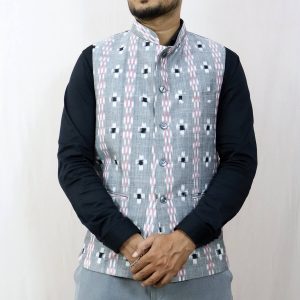 Sambalpuri Cotton Nehru Jacket