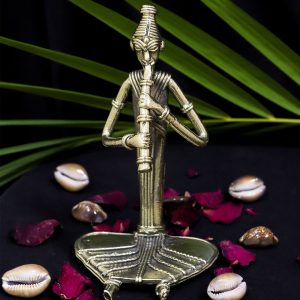 Dhokra Crafted Tribal Musician Figurine