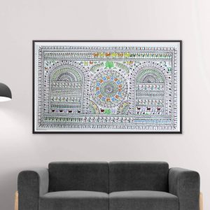 Saura Tribal Artwork with Pattachitra