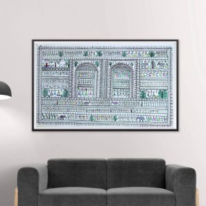 Saura Tribal Artwork with Pattachitra