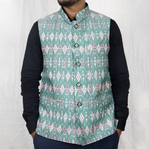 Sambalpuri Cotton Nehru Jacket