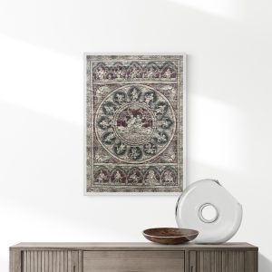 Krishna Rasleela and Vishnu Dashavatara Patta Tussar Painting