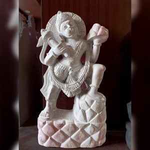 Lord Hanuman Pink Stone Statue