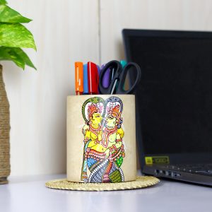 Wooden Pattachitra Pen / Pencil Stand