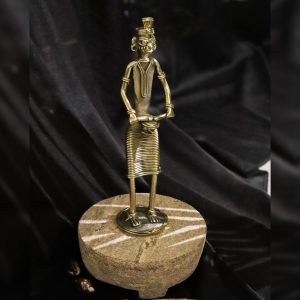 Dhokra Crafted Tribal Musician Figurine