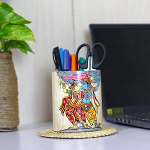 Wooden Pattachitra Pen / Pencil Stand