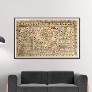 Saura Tribal Artwork with Pattachitra