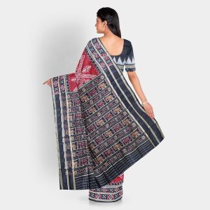 Pasapali Border Floral Khandua Silk Saree