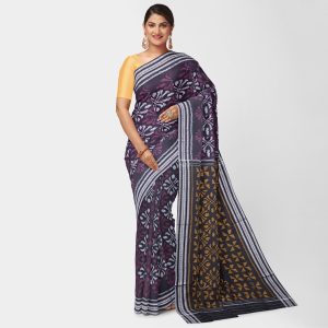 Black Nuapatna Cotton Saree