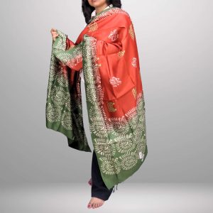 Tribal Design Eri Silk Dupatta