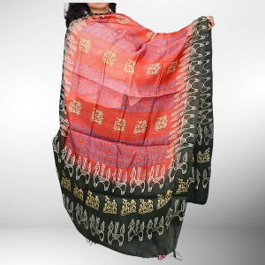 Tribal Design Eri Silk Dupatta