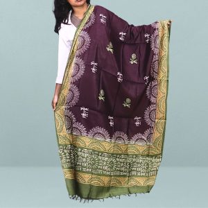 Tribal Design Eri Silk Dupatta