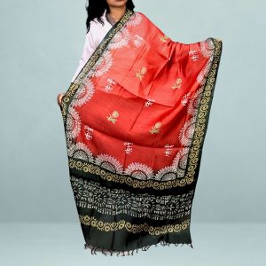Tribal Design Eri Silk Dupatta