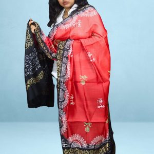 Tribal Design Eri Silk Dupatta