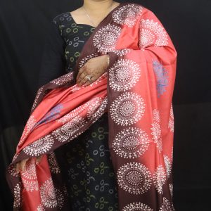 Tribal Design Eri Silk Dupatta
