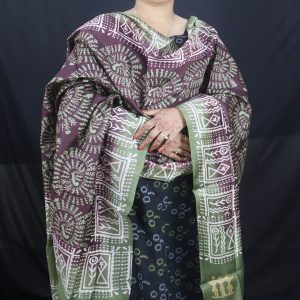 Tribal Design Eri Silk Dupatta