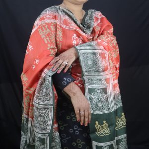 Tribal Design Eri Silk Dupatta