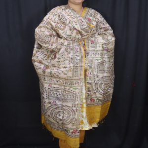 Tribal Design Tussar Silk Stoles