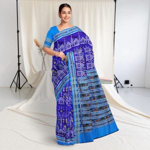 Trival Design Khandua Silk Saree