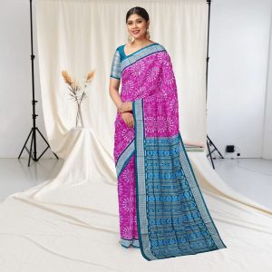 Tribal Design Sambalpuri Silk Saree