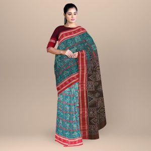 Celadon Green Nabakoti Nuapatna Cotton Saree