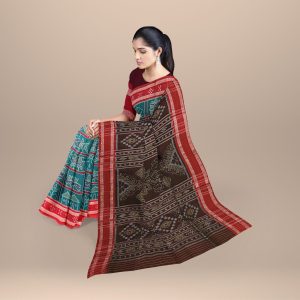 Celadon Green Nabakoti Nuapatna Cotton Saree