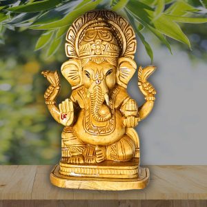 Ganesh Wooden Murti (12 inch)
