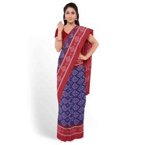 Multi Color Sambalpuri Cotton Saree