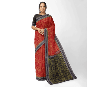 New Box Pattern Sambalpuri Cotton Saree
