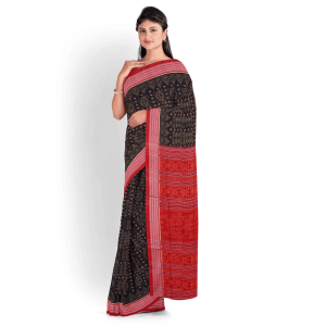 New Modern Floral Design Sambalpuri Cotton Saree