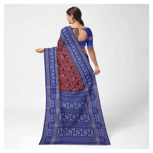 New Modern Floral Design Sambalpuri Cotton Saree