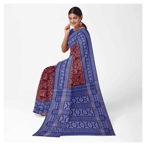 New Modern Floral Design Sambalpuri Cotton Saree