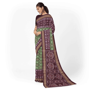 New Modern Floral Design Sambalpuri Cotton Saree
