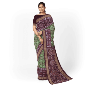 New Modern Floral Design Sambalpuri Cotton Saree
