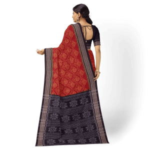 New Modern Floral Design Sambalpuri Cotton Saree