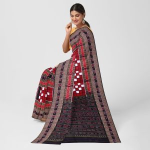 Box Pattern New Pasapalli Design Sambalpuri Cotton Saree