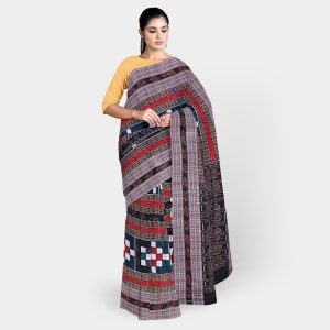 Box Pattern New Pasapalli Design Sambalpuri Cotton Saree