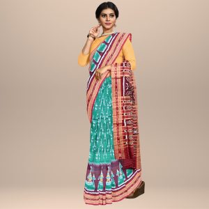 Tribal Design Khandua Silk Saree