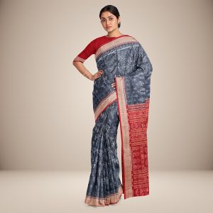 Tribal Design Sambalpuri Silk Saree