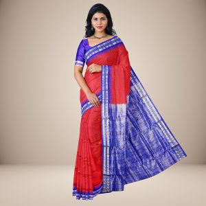 Floral Motifs Bomkai Silk Saree
