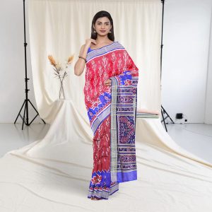 Flower Lotus Rudrarkha Khandua Silk Saree