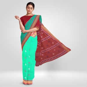 Modern Design Bomkai Cotton Saree